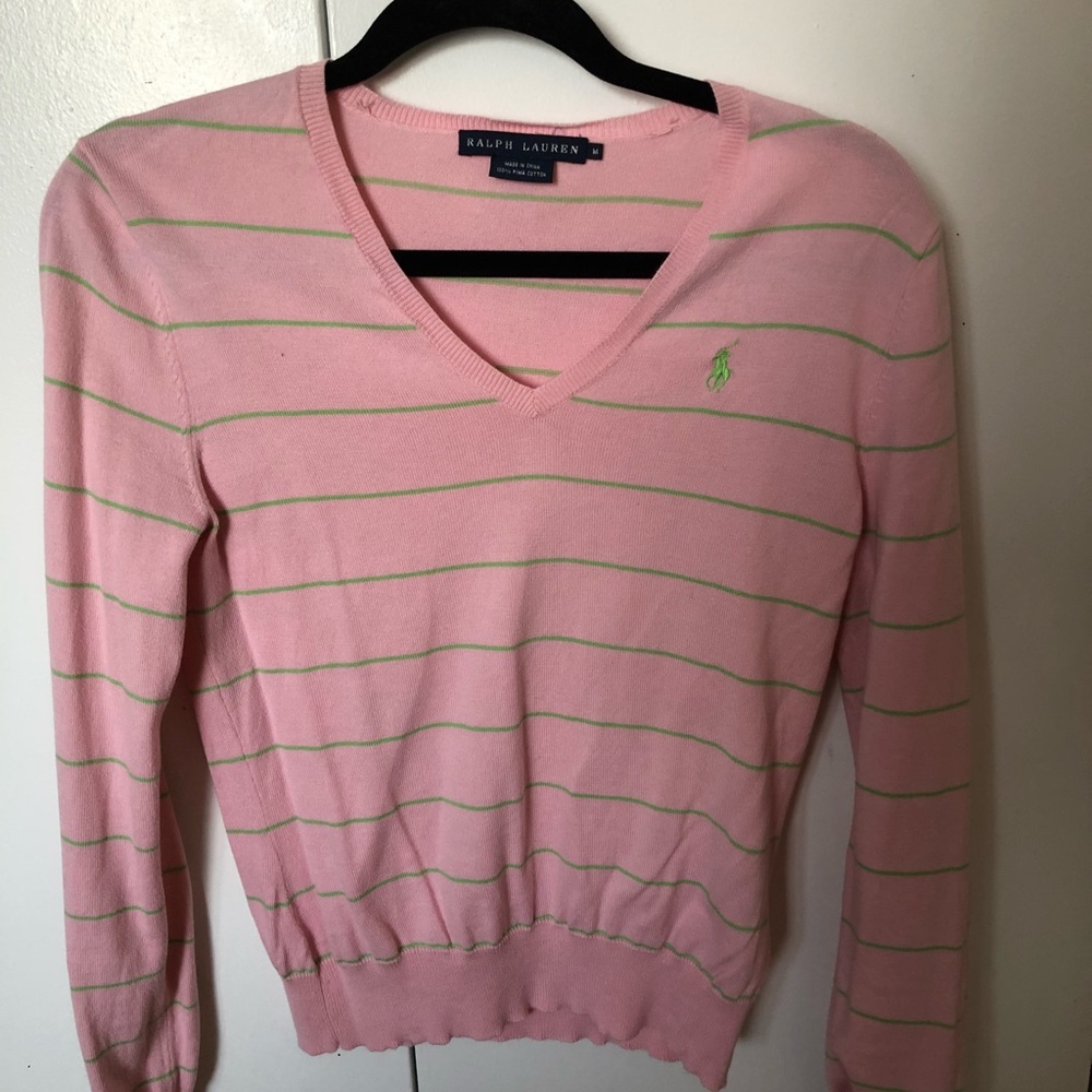 Classic V-Neck light weight top.